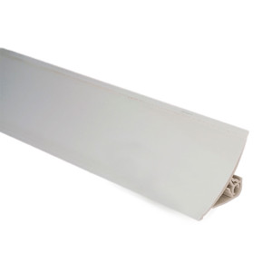 Плинтус для столешницы Ideal 001-G белый глянцевый 3 м