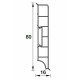 Плинтус Ideal Дюра 001 белый прямоугольный 80 мм 2.2 м Плинтус Ideal Дюра 001 белый прямоугольный 80 мм 2.2 м