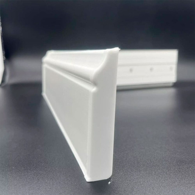 Плинтус Ideal Дюра 001 белый фигурный 80 мм 2.2 м