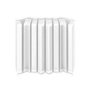 Накладки для плинтуса прямоугольного Ideal Дюра 001 белый 80 мм 8 шт