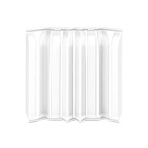 Накладки для плинтуса округлого Ideal Дюра 001 белый 80 мм 8 шт