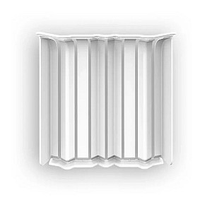 Накладки для плинтуса округлого Ideal Дюра 001 белый 80 мм 8 шт