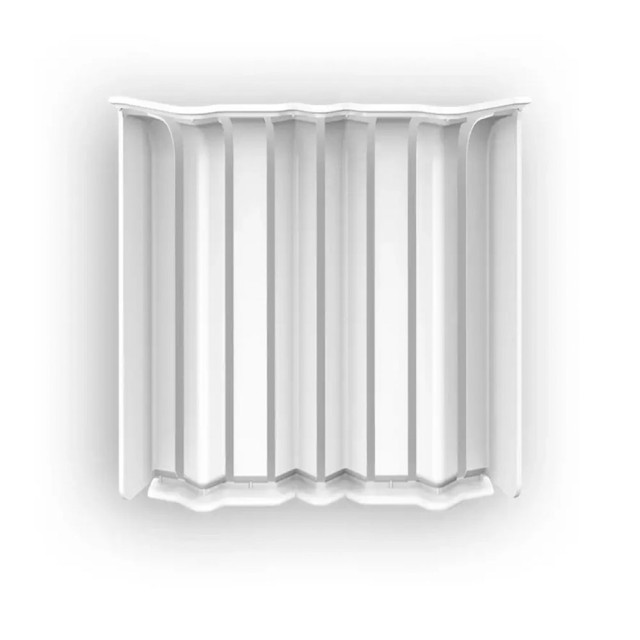 Накладки для плинтуса округлого Ideal Дюра 001 белый 80 мм 8 шт