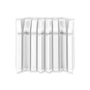 Накладки для плинтуса фигурного Ideal Дюра 001 белый 80 мм 8 шт