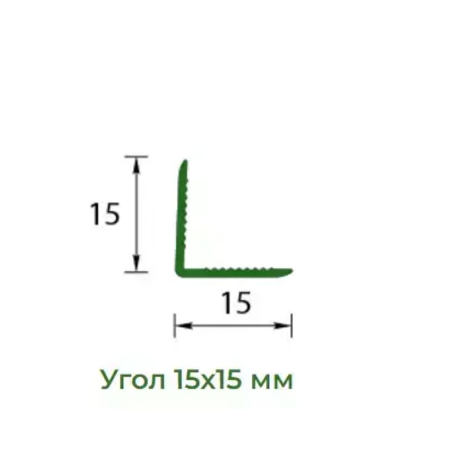 Угол Ideal Деконика 007 черный 15*15 мм 2.7 м