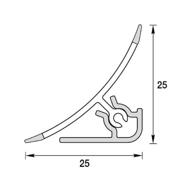 Набор комплектующих для столешницы Ideal 007 черный