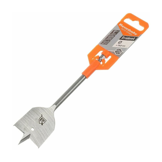 Сверло по дереву Rennbohr 659145 перовое 45*152 мм