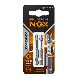 Бита Nox Strong torsion E Torx 40 50 мм 2 шт