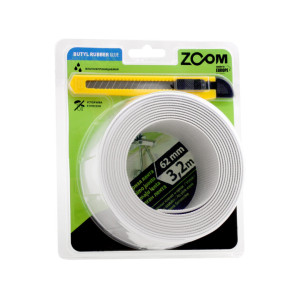 Лента бордюрная Zoom 02-5-5-502 62 мм*3.2 м белая
