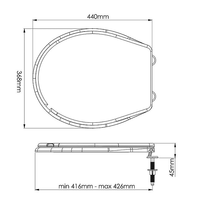 Сиденье для унитаза AV Engineering AVE129717