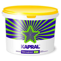 Краска Kapral Е-20 фасадная белая 15 кг