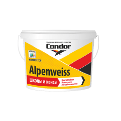 Краска Condor Alpenweiss моющаяся белая 1.5 кг