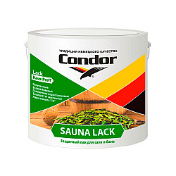 Лак Condor Sauna Lack полуматовый 2.3 кг