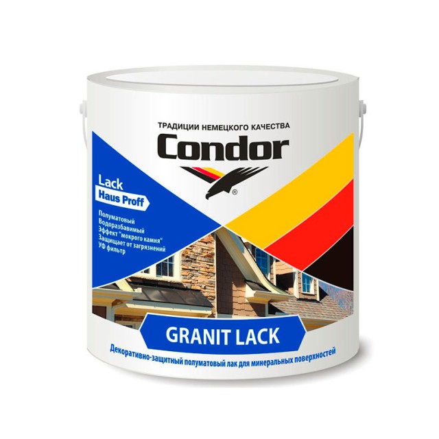 Лак Condor Granit Lack полуматовый 2.3 кг
