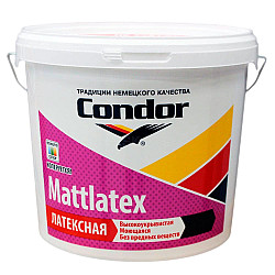 Краска Condor Mattlatex латексная моющаяся белая 7.5 кг