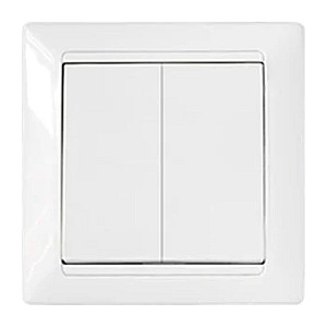 Выключатель Bylectrica Стиль С510-829Р 2 клавиши белый