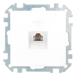 Розетка телефонная Bylectrica Стиль ТР4-037 белая