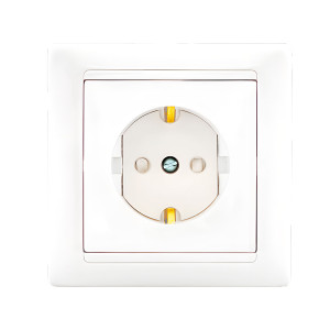 Розетка Bylectrica Стиль РС16-317 1 место с заземлением белая