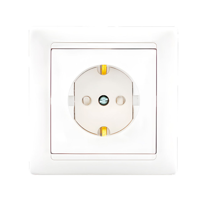 Розетка Bylectrica Стиль РС16-317 1 место с заземлением белая