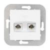 Розетка телефонная Bylectrica Стиль ТР24-051 2 гнезда для скрытой установки