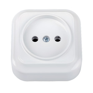 Розетка Bylectrica Вариант РА16-0101 1 место без заземления белая