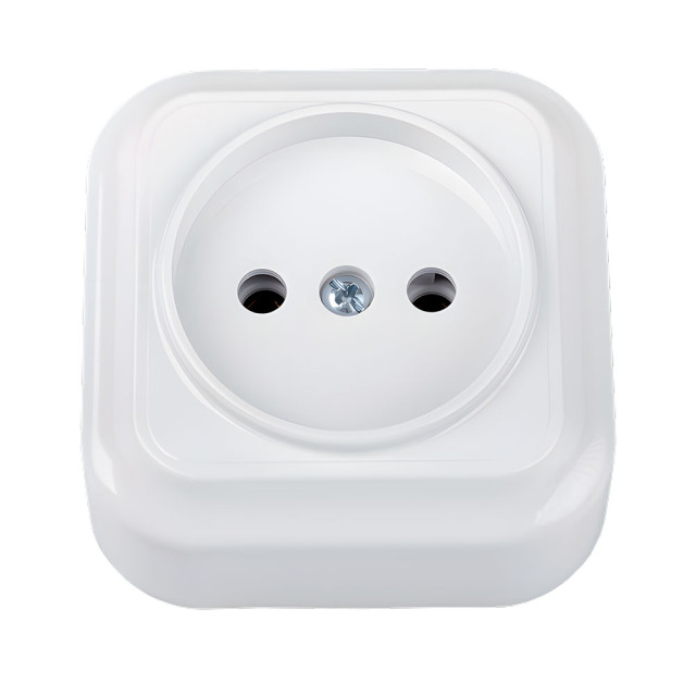 Розетка Bylectrica Вариант РА16-0101 1 место без заземления белая