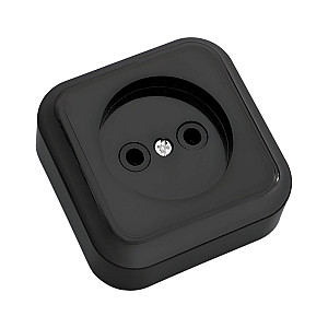 Розетка Bylectrica Пралеска РА16-255 1 место без заземления черная