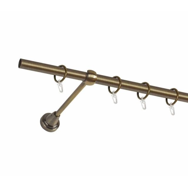 Карниз металлический Delfa СМ-2401/160/1Р золото антик 1.6 м