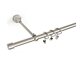 Карниз металлический Delfa СМ-2901/240/1Р хром матовый 2.4 м