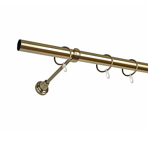 Карниз металлический Delfa СМ-2452/200/1Р золото антик 2 м