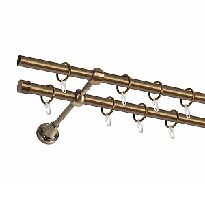 Карниз металлический Delfa СМ-2401/200/2Р золото антик 2 м