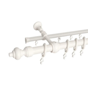 Карниз металлический Delfa Стандарт СК-200/300/1Ш-3 белый 3 м