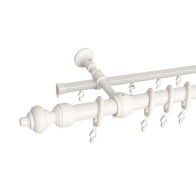 Карниз металлический Delfa Стандарт СК-200/300/1Ш-3 белый 3 м