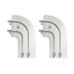 Наконечник пластмассовый Delfa СП-030-2Л белый 2 шт