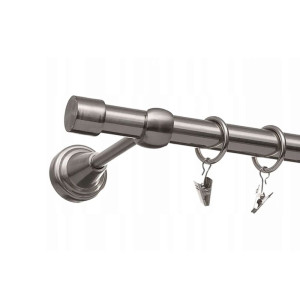 Карниз металлический Delfa СМ-3093/240/1Р хром 2.4 м