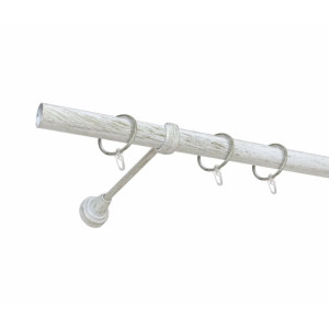 Карниз металлический Delfa СМ-3352/160/1Р белое золото 1.6 м