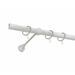 Карниз металлический Delfa СМ-3352/200/1Р белое золото 2 м