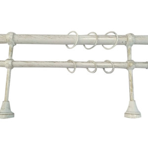 Карниз металлический Delfa СМ-3352/200/2Р белое золото 2 м