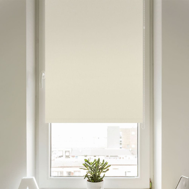 Штора рулонная Delfa Уни термо блэкаут СРШ-01МЭ-7900 66(62)/160 см белый