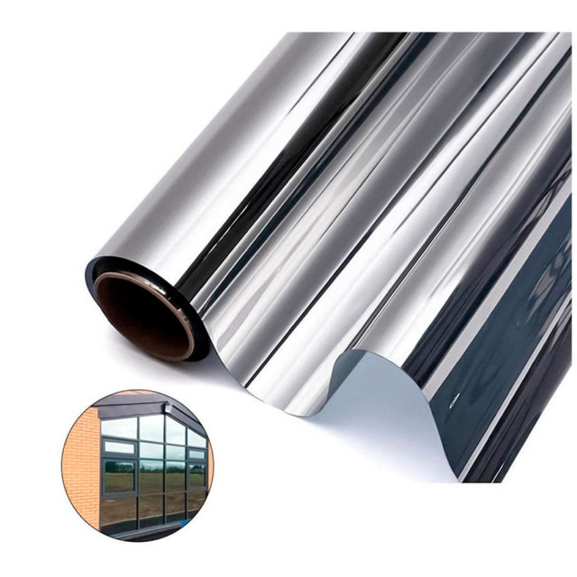 Пленка оконная Delfa ТМ5-Т01/S45 светоотражающая статистическая серебро