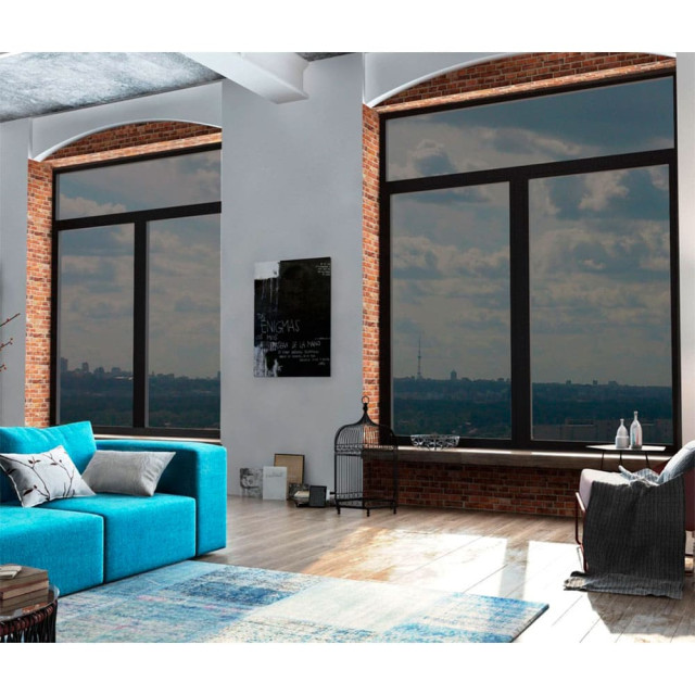 Пленка оконная Delfa ТМ5-BC/S45 светоотражающая статистическая черная