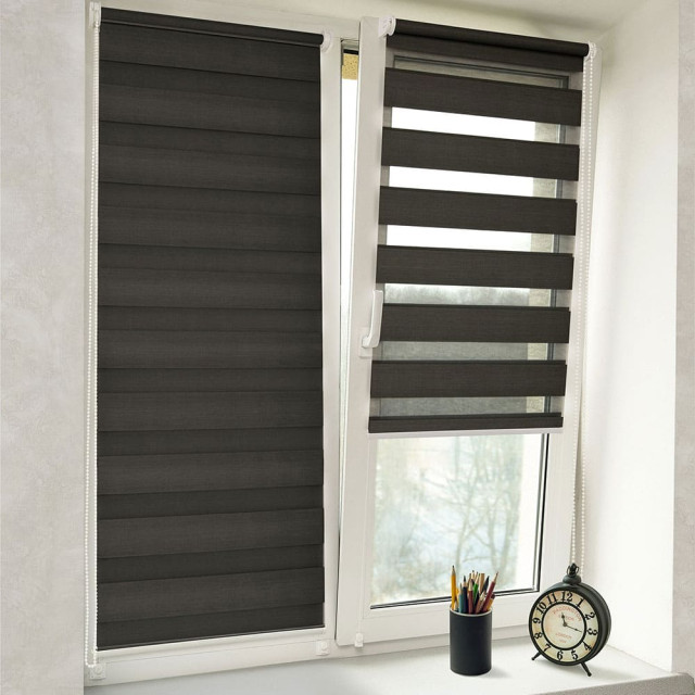 Штора рулонная Delfa Стандарт плюс СРШ-01МК-45818 56(52)/160 см антрацит