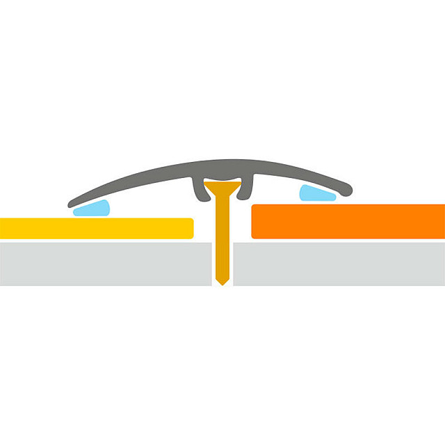 Порог КТМ-2000 033-01К серебро 41 мм 0.9 м