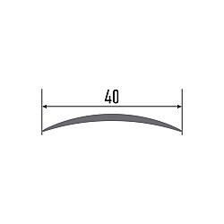 Порог КТМ-2000 120-408К ясень темный 40 мм 0.9 м