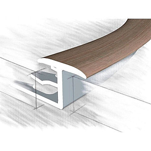 Порог КТМ-2000 314-408М ясень темный 2.7 м