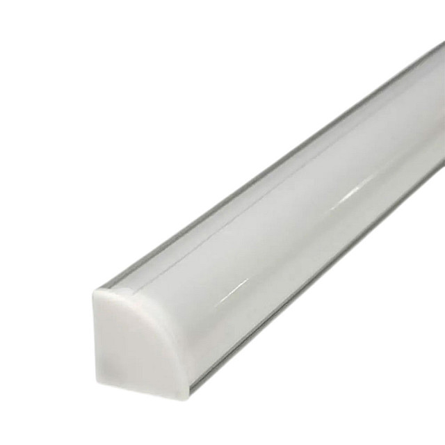 Комплект TruEnergy 19050 1616 для светодиодной ленты угловой анодированный серебристый с экраном 16*16 мм 2 м