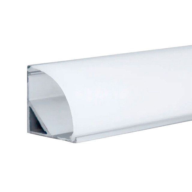 Комплект TruEnergy 19050 1616 для светодиодной ленты угловой анодированный серебристый с экраном 16*16 мм 2 м