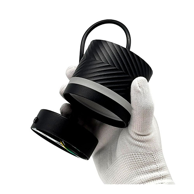 Светильник подвесной TruEnergy TruEnergy 21014 граненый с матовым кольцом под лампу с цоколем GX53 82*70 мм черный