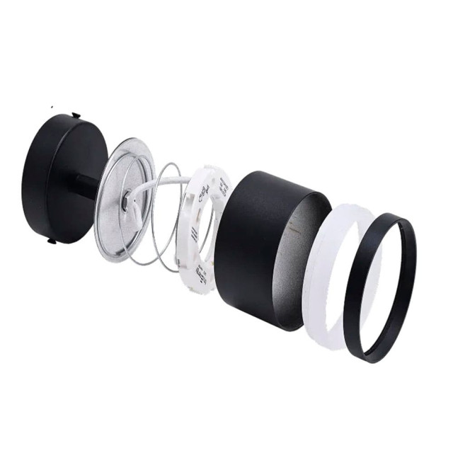 Светильник TruEnergy Modern 21018 поворотный с матовым кольцом под лампу с цоколем GX53 алюминий