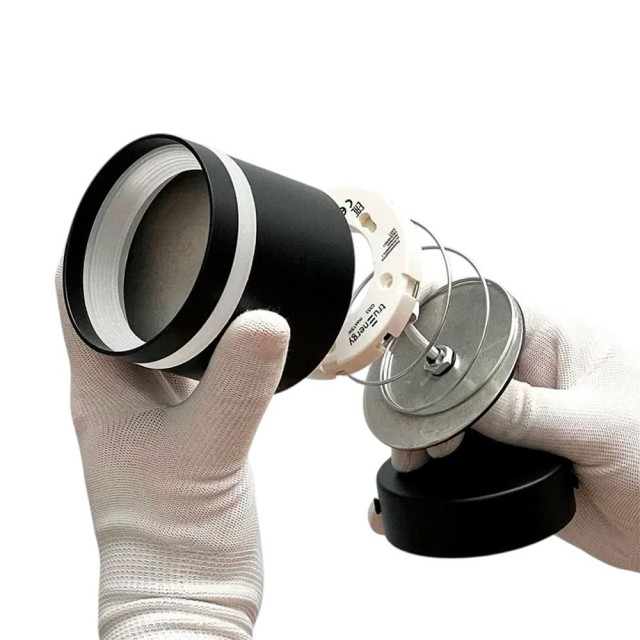 Светильник TruEnergy Modern 21018 поворотный с матовым кольцом под лампу с цоколем GX53 алюминий